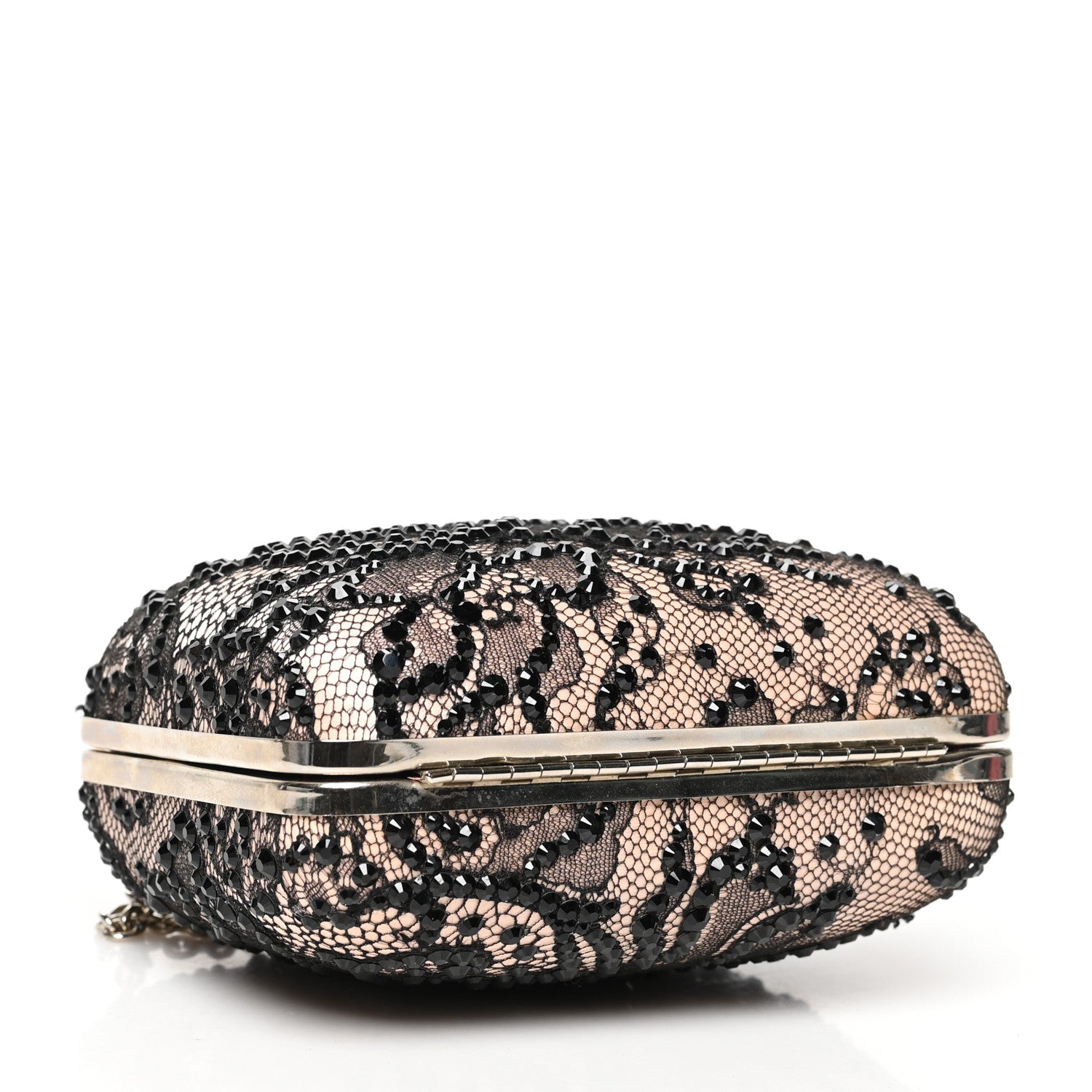 Christian Louboutin Lace Miss Loubi Chain Clutch Black 3 of 8