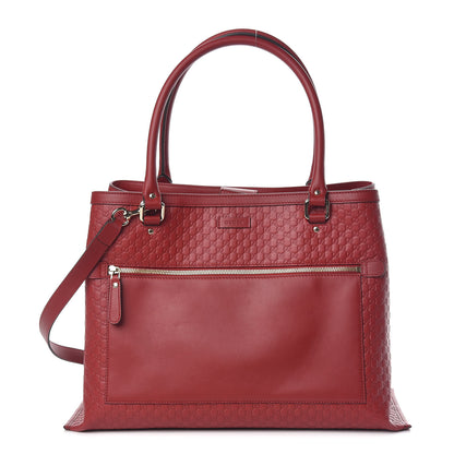 Gucci Soft Microguccissima Large Tote Red 1 of 11