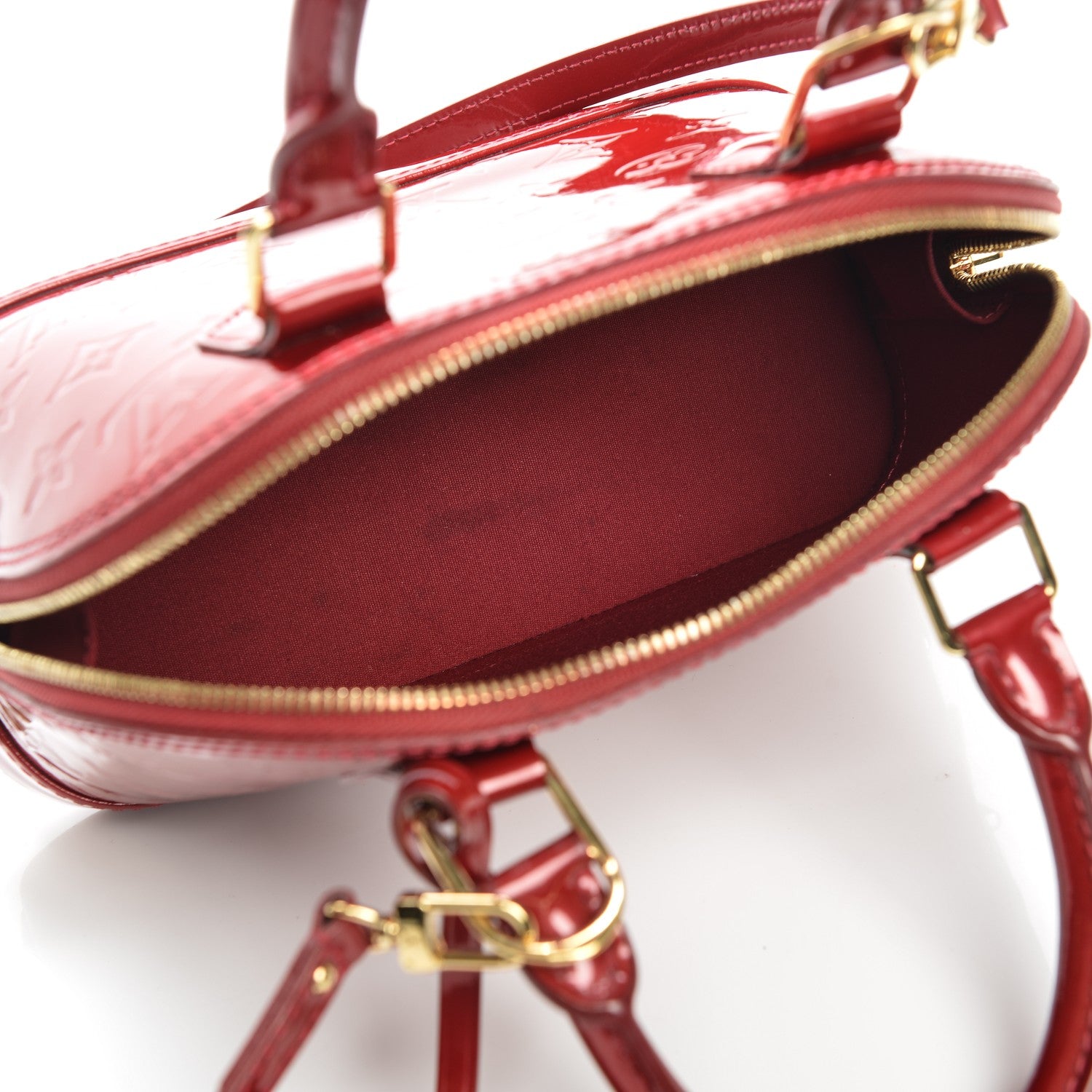 Louis Vuitton Vernis Alma BB Pomme D'amour 5 of 7