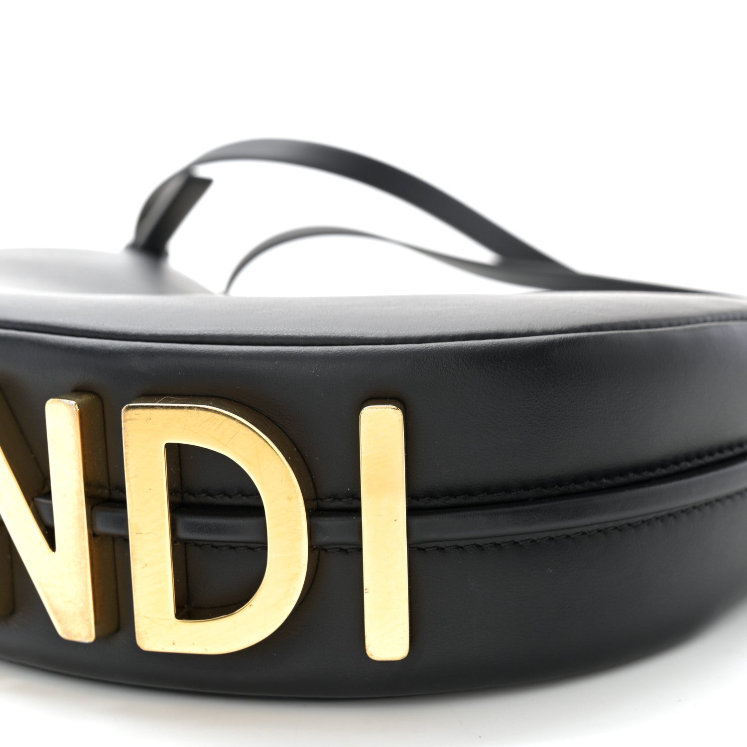 Fendi Vitello Grace Matte Mini Fendigraphy Hobo Bag Black 10 of 11