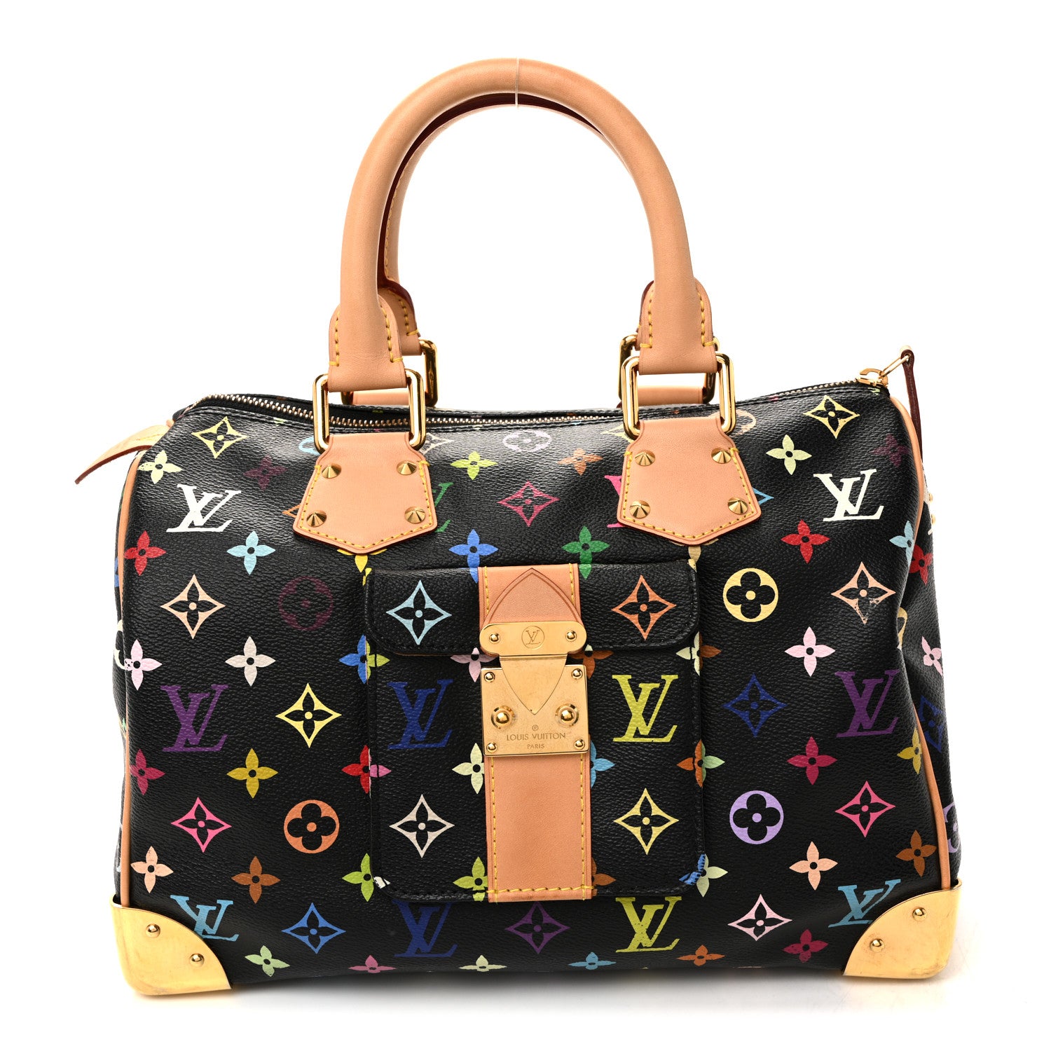 Louis Vuitton Monogram Multicolor Speedy 30 Black 1 of 11