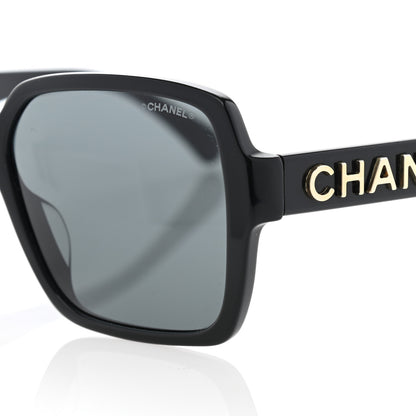 Chanel Acetate Polarized Square Sunglasses 5408 Black 10 of 11