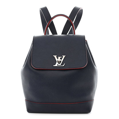 Louis Vuitton Soft Calfskin Lockme Backpack Marine Rouge 1 of 10