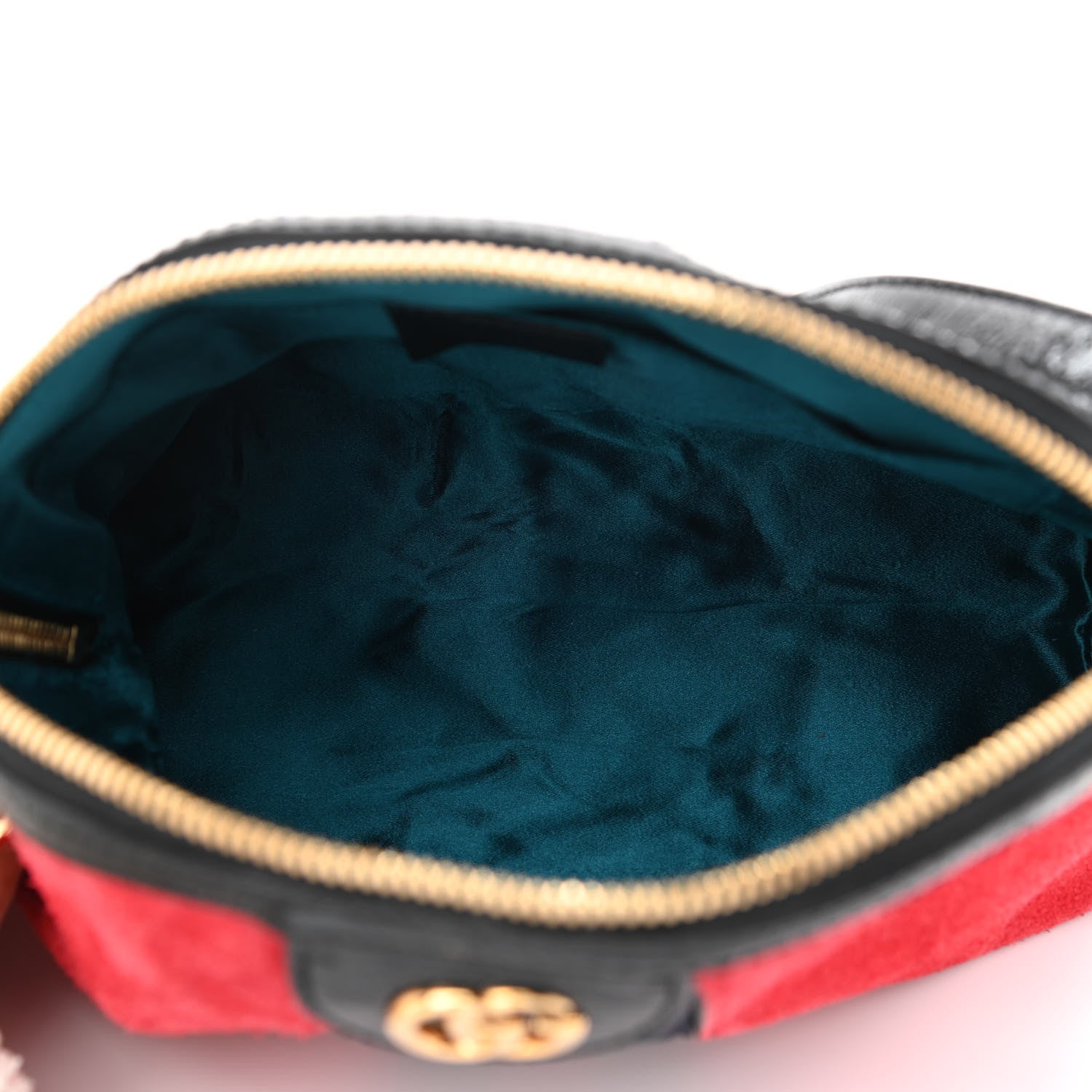 Gucci Suede Patent Web GG Small Ophidia Dome Shoulder Bag Hibiscus Red 5 of 10