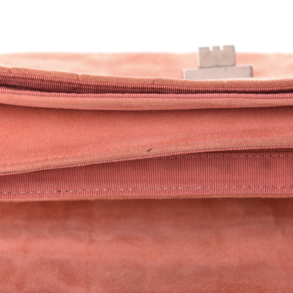 Chanel Suede Chocolate Bar Mademoiselle Flap Pink 12 of 27