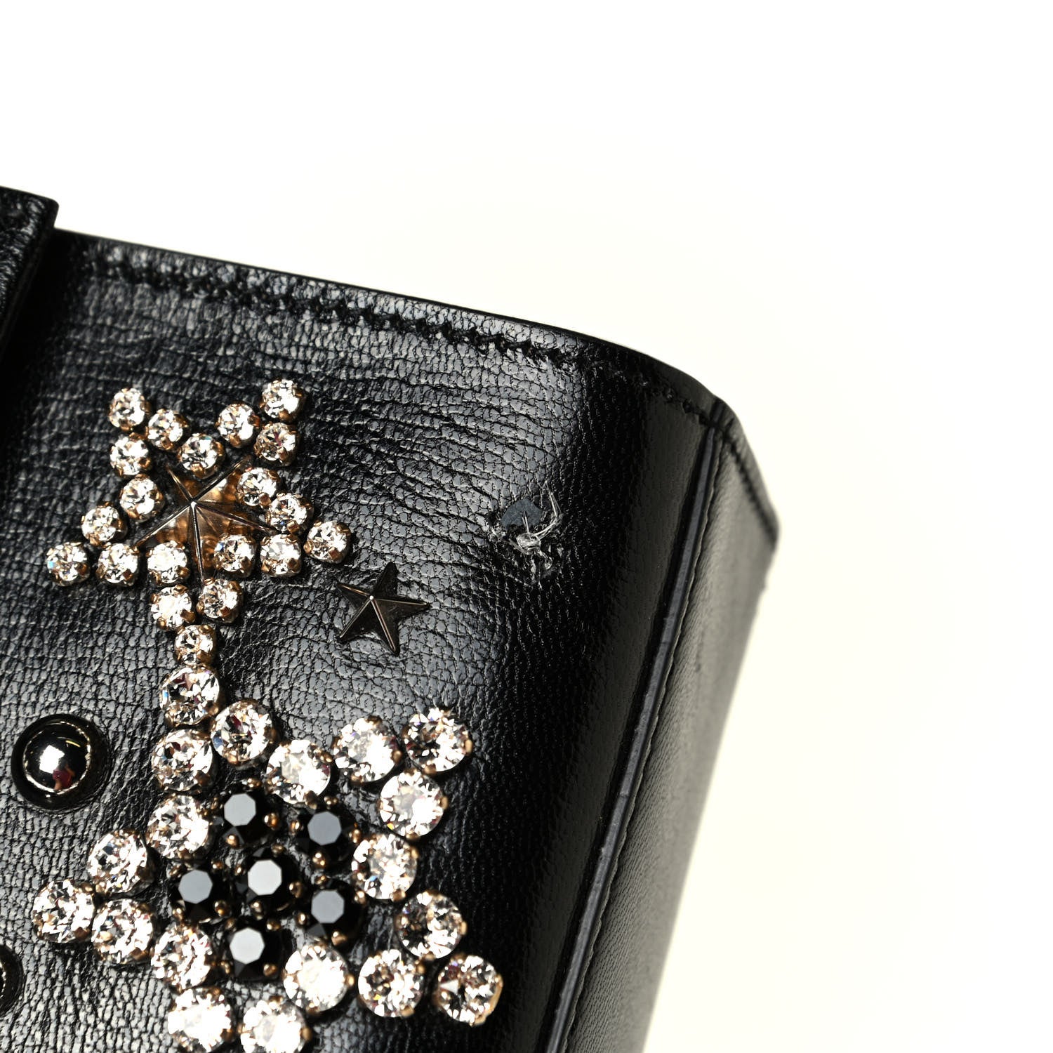 Dolce & Gabbana Calfskin Embellished Lucia Top Handle Bag Black 6 of 7