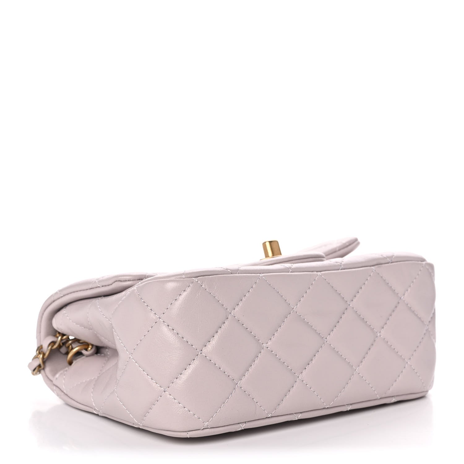 Chanel Lambskin Quilted Mini Pearl Crush Flap Light Purple 4 of 11