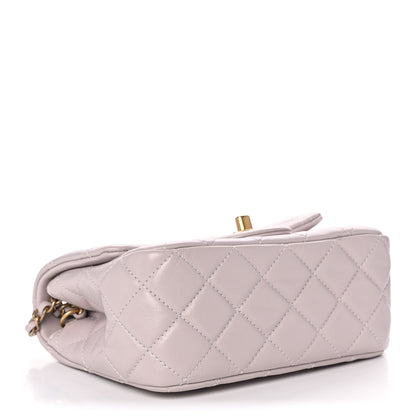 Chanel Lambskin Quilted Mini Pearl Crush Flap Light Purple 4 of 11