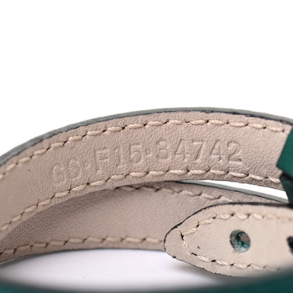 Bulgari Calfskin Serpenti Forever Double Coil Bracelet S Emerald Green 5 of 6