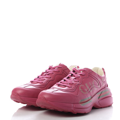 Gucci Calfskin Logo Mens Rhyton Sneakers 7 Box Pink 3 of 8