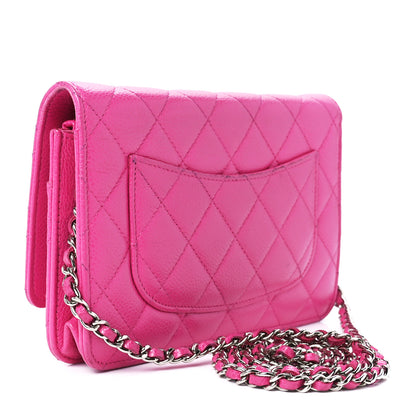 Chanel Caviar Quilted Wallet on Chain WOC Pink 2 of 13