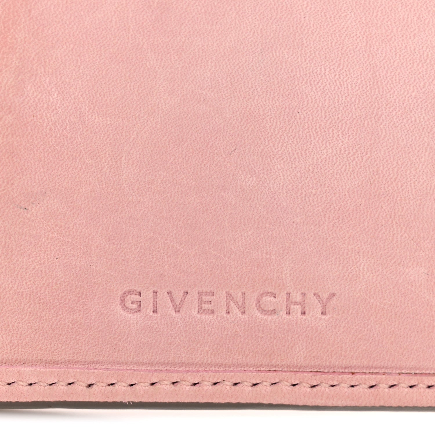 Givenchy Crackled Calfskin Compact Wallet Pink 6 of 11