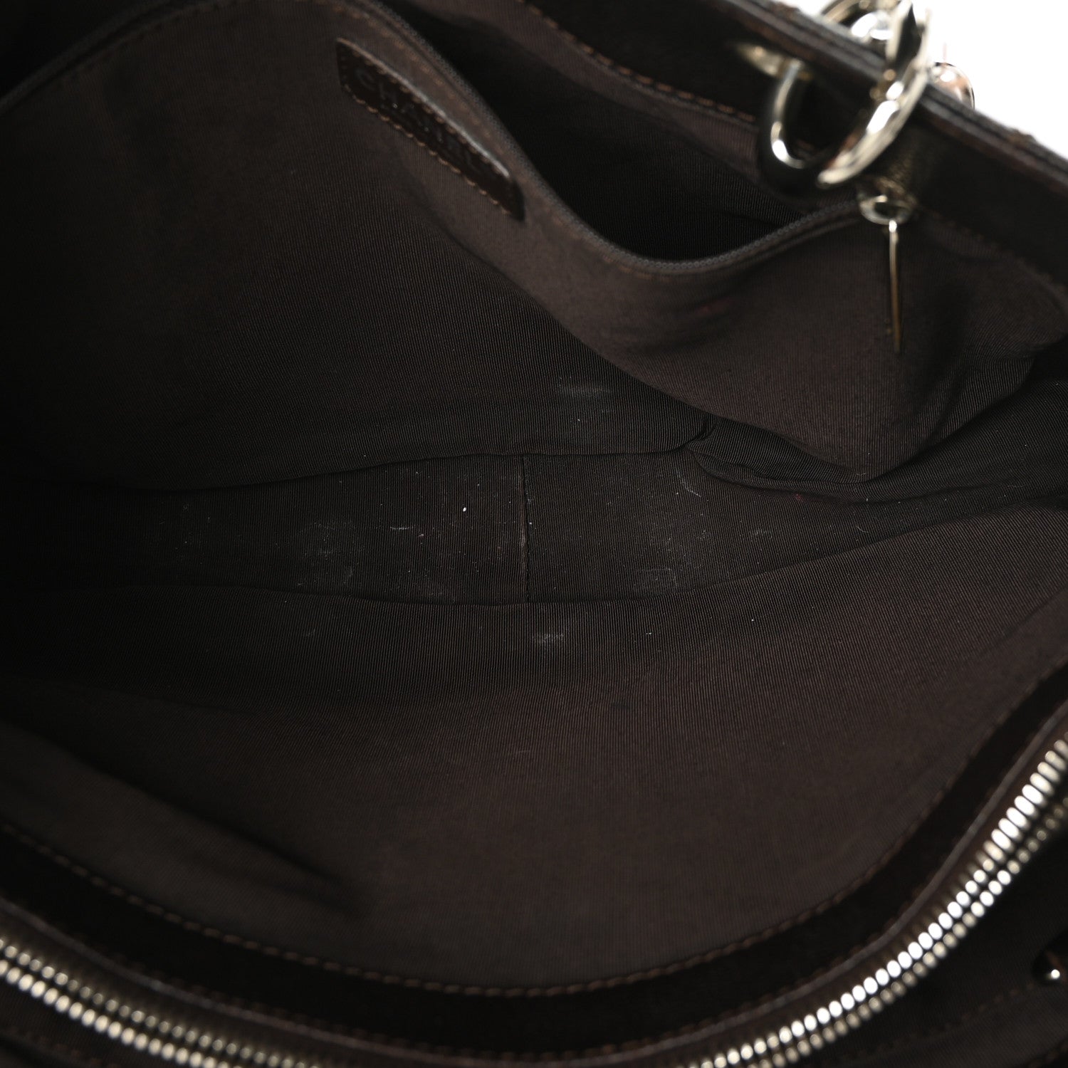 Chanel Caviar Quilted Grand Shopping Tote GST Dark Brown 5 of 13