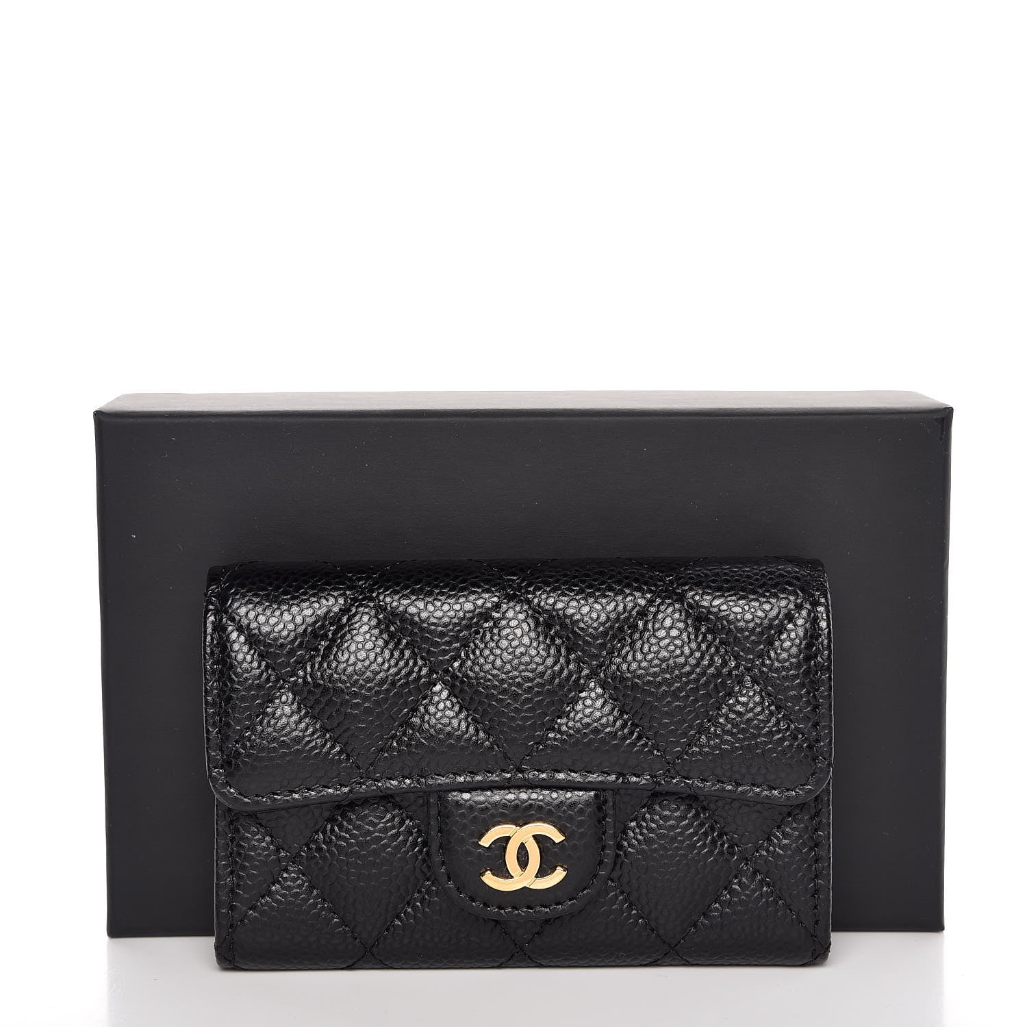 Chanel Caviar Quilted Flap Card Holder Black 9 of 9