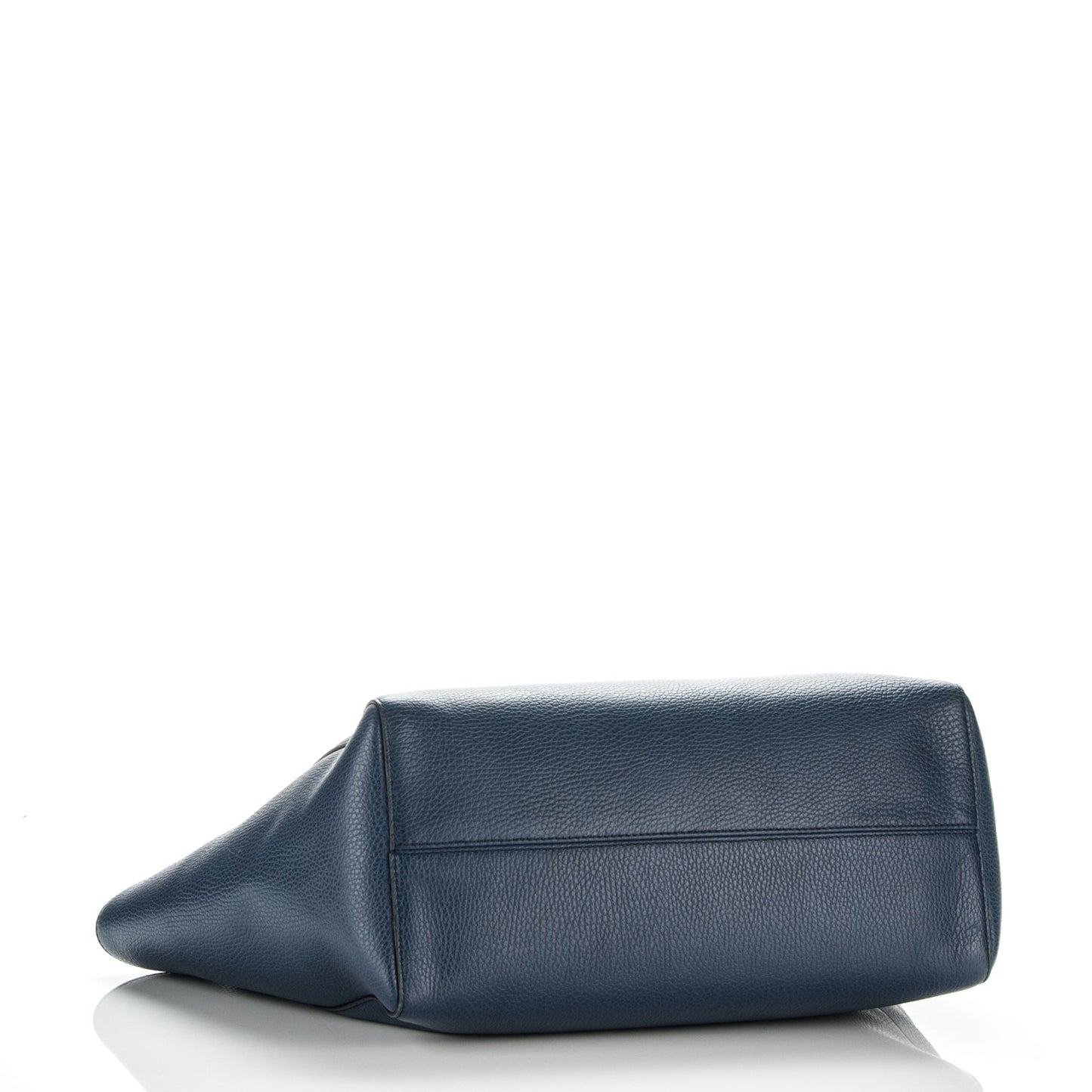 Dollar Calfskin Medium Swing Tote Marine Deep Cobalt
