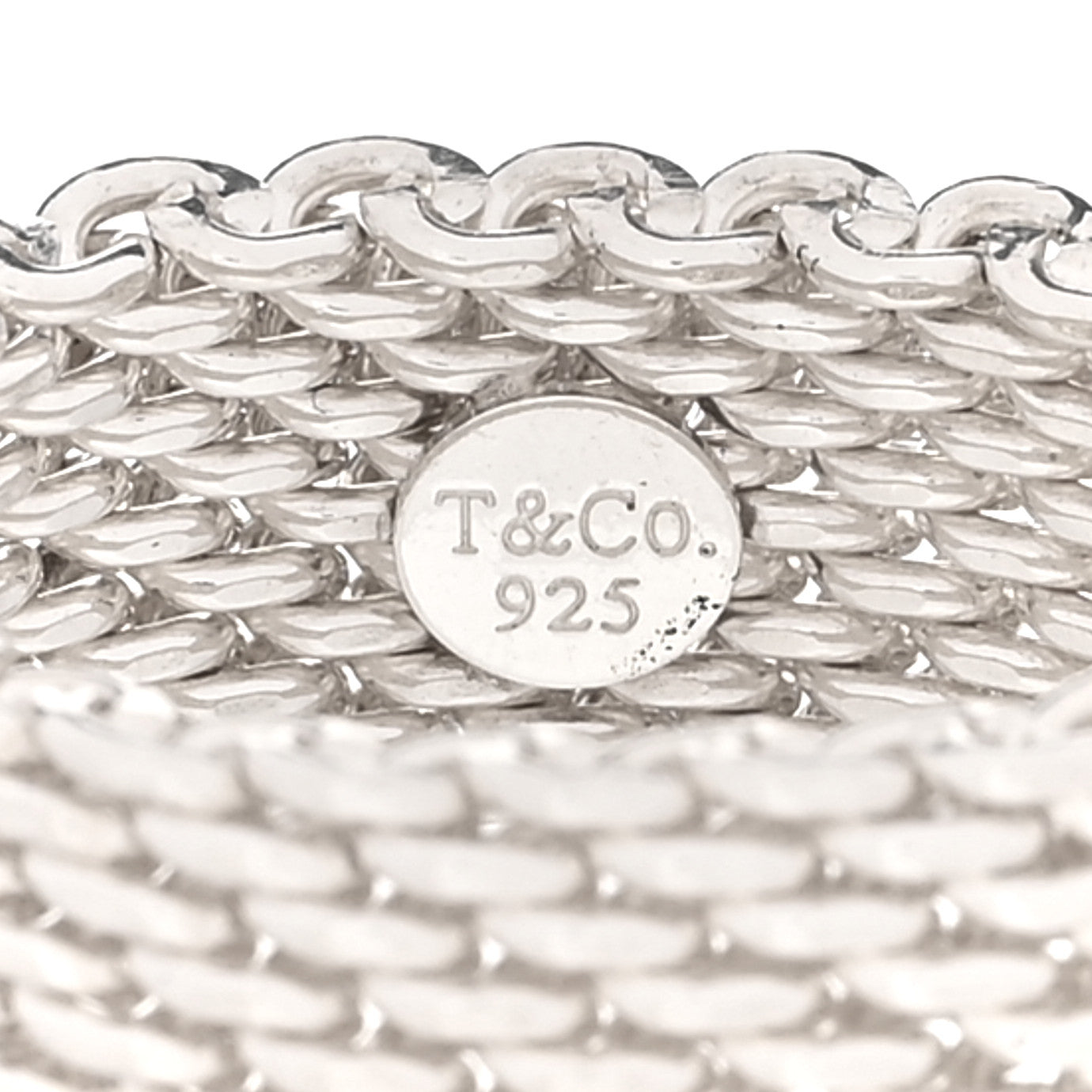 Sterling Silver Somerset Mesh Ring 54 6.75