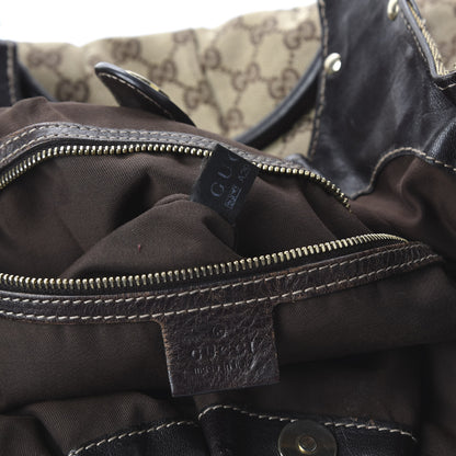 Gucci Monogram Studded Pelham Tote Dark Brown 6 of 10