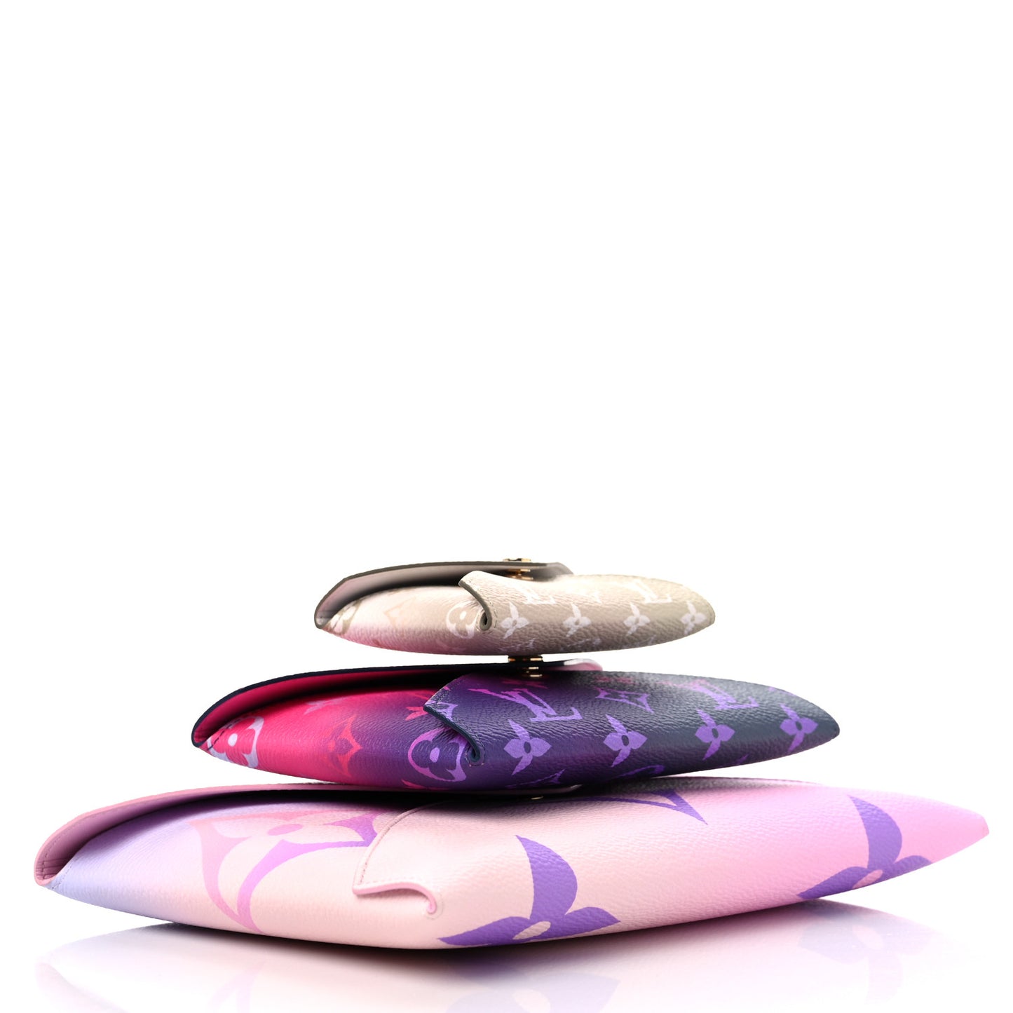 Monogram Giant Spring in the City Kirigami Pochette Set Sunrise Pastel Midnight Fuchsia Sunset Kaki