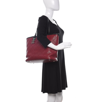 Chanel Grained Calfskin Shopping Fever Tote Red 2 of 12