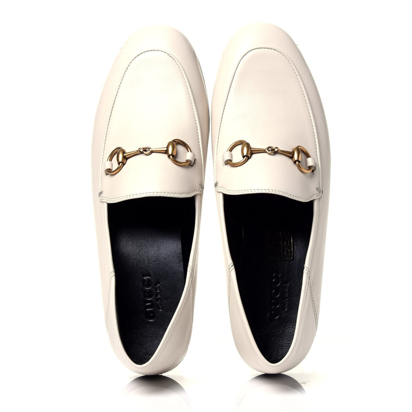 Lambskin Womens Brixton Horsebit Loafers 35 Mystic White