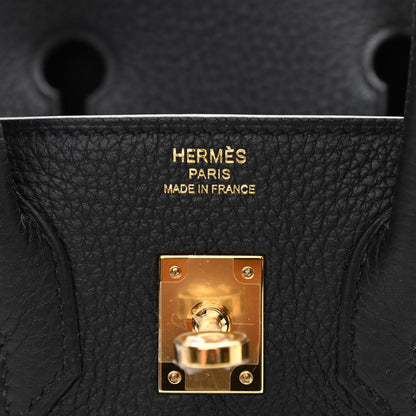 Hermes Togo Birkin 25 Black 5 of 10