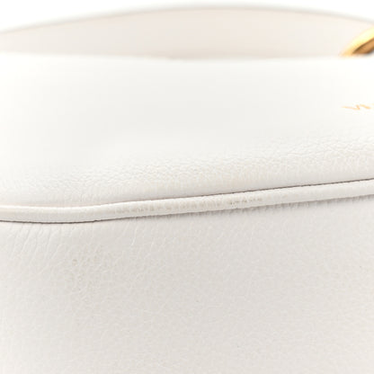 Versace Calfskin La Medusa Small Hobo Crossbody Optical White 11 of 12