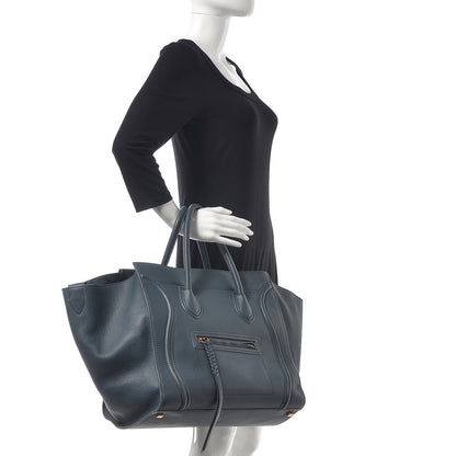 Celine Supple Calfskin Large Phantom Luggage Slate Blue 2 of 17