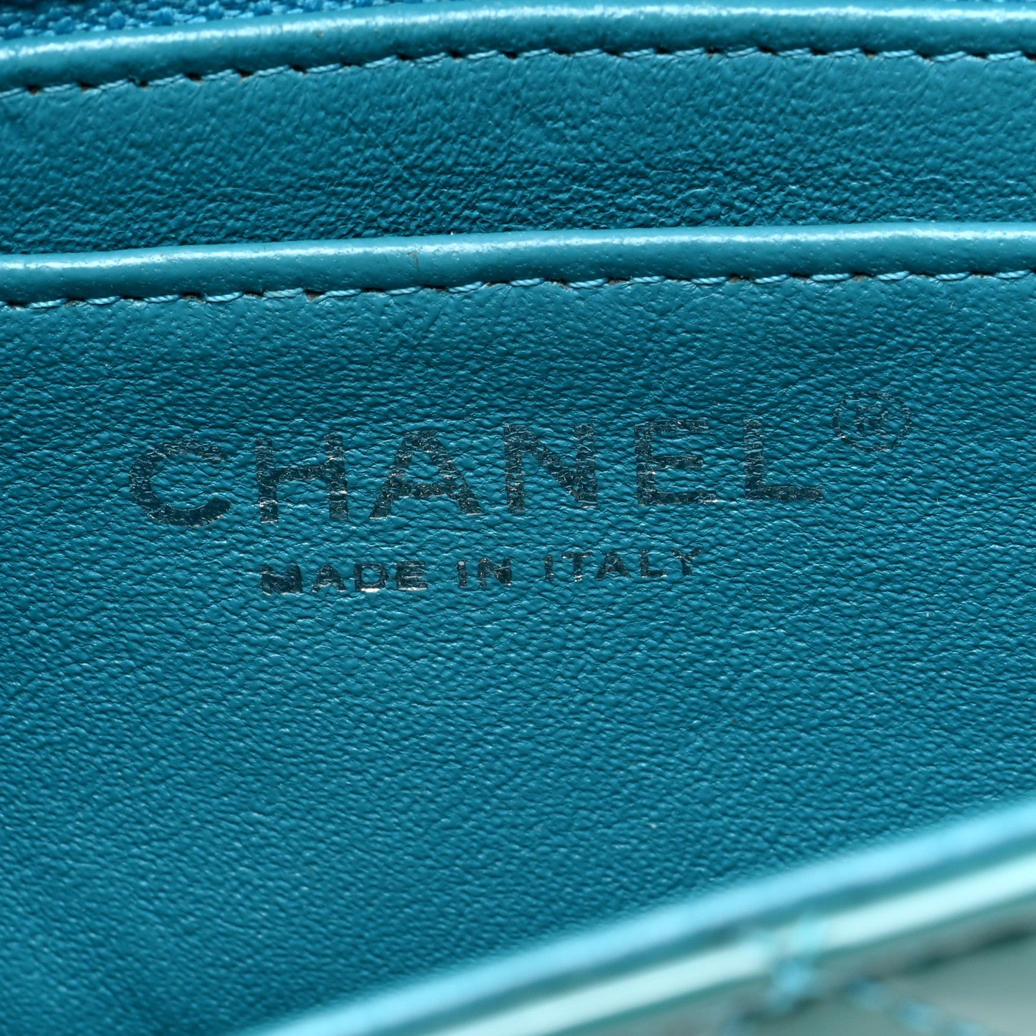 Chanel Patent Calfskin Quilted Mini Rectangular Flap Green 6 of 10