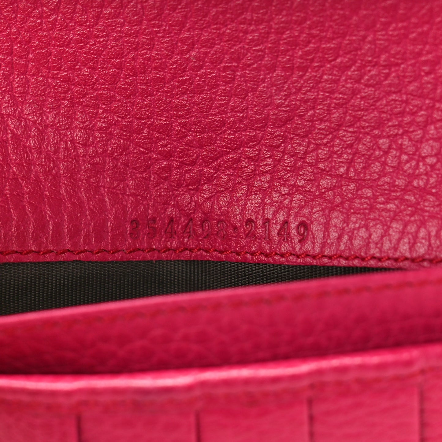 Pebbled Calfskin Continental Wallet Pink