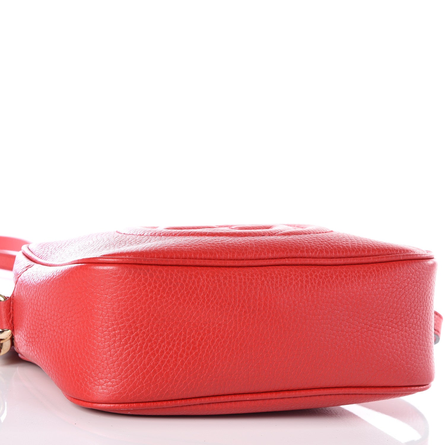 Gucci Pebbled Calfskin Small Soho Disco Bag Tabasco Red 3 of 12