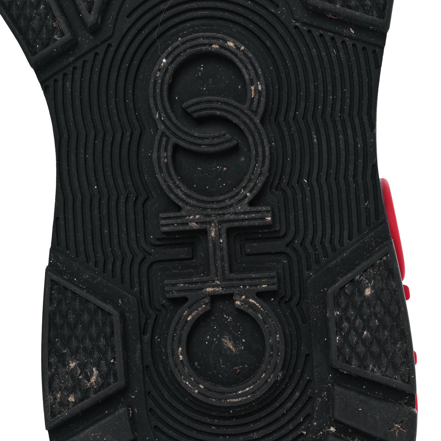 Jimmy Choo Calfskin Technical Mesh Suede Crosta Boot 36.5 Red Black 6 of 7