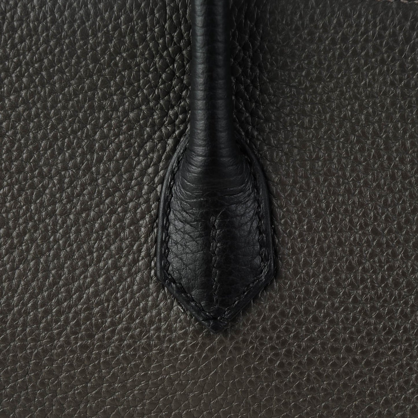 Taurillon Clemence Horseshoe Birkin 40 Black Graphite