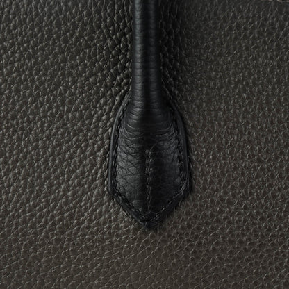Hermes Taurillon Clemence Horseshoe Birkin 40 Black Graphite 8 of 22