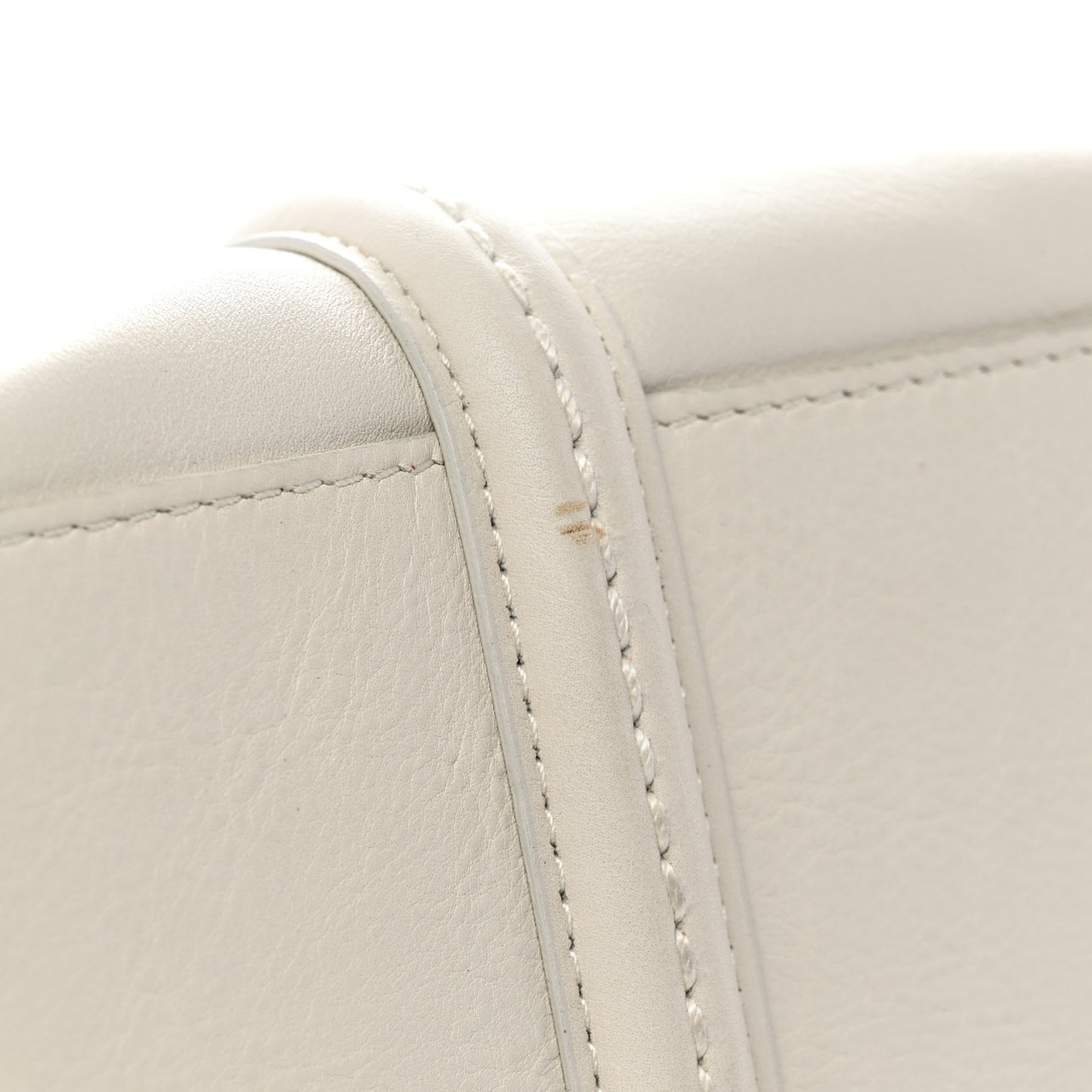 Calfskin Small My Dior Frame Pocket Satchel White