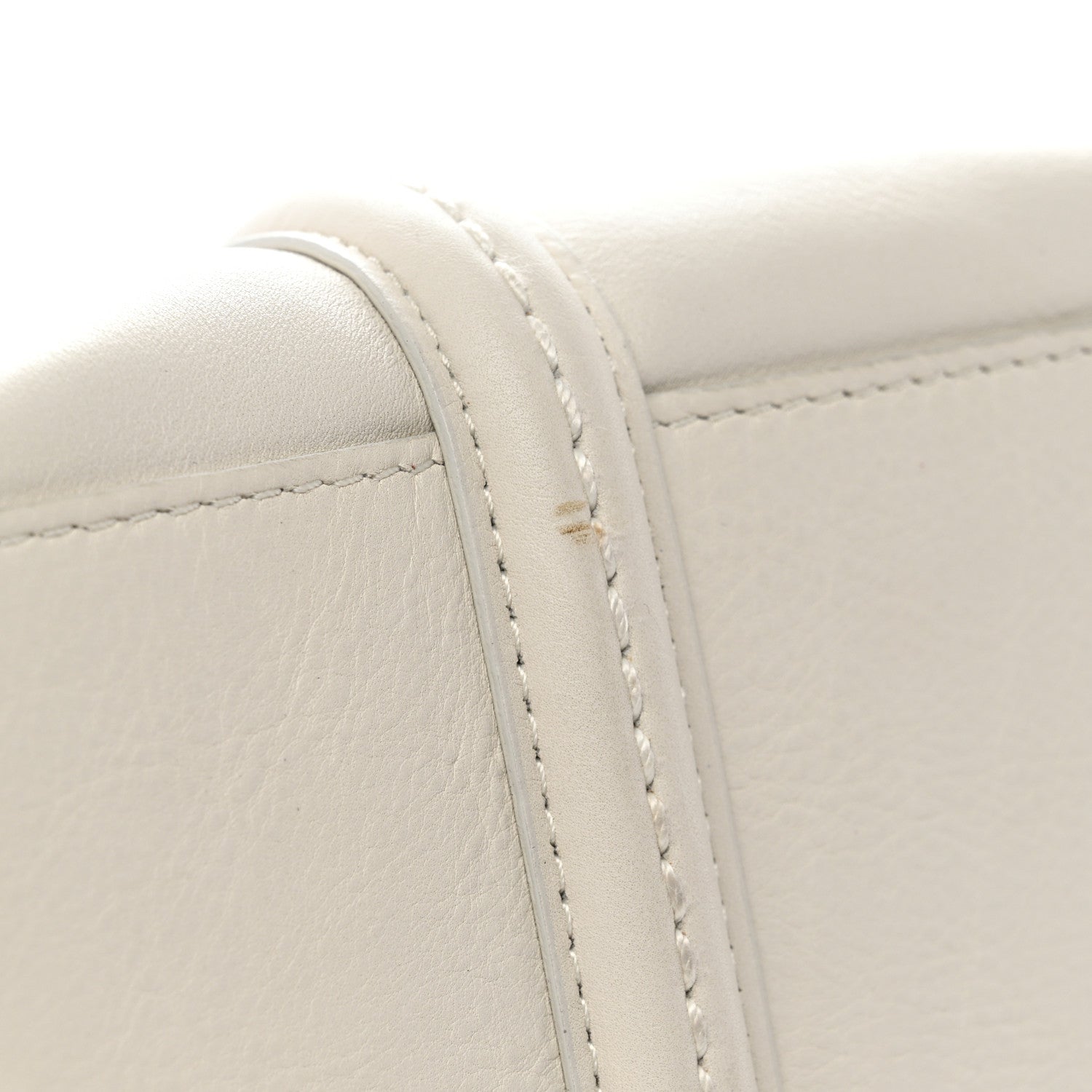 Christian Dior Calfskin Small My Dior Frame Pocket Satchel White 11 of 12