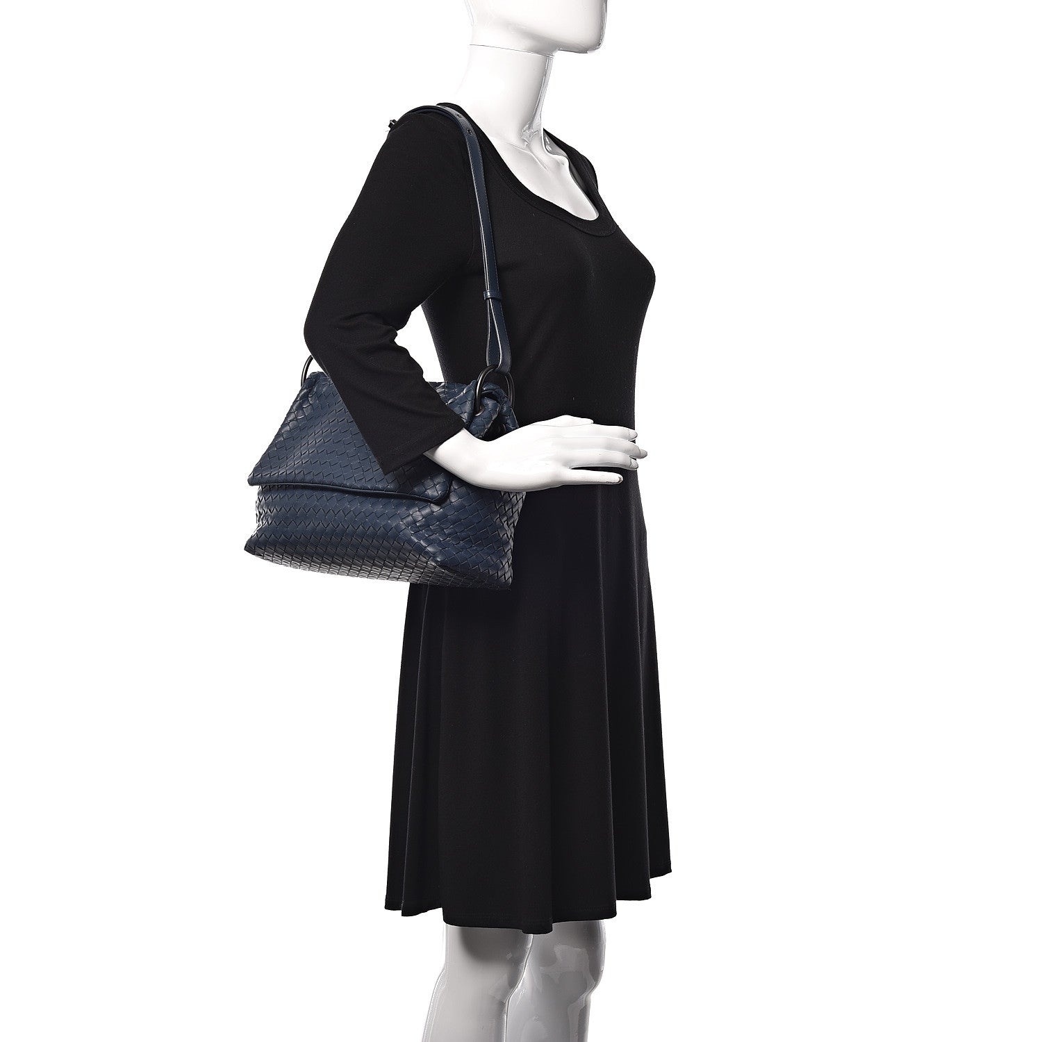Bottega Veneta Nappa Intrecciato Shoulder Bag Celeste 2 of 9