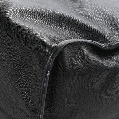 Prada Double Zip Saffiano Tote Black 8 of 10