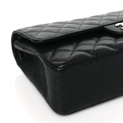 Chanel Caviar Quilted Medium Double Flap Black 8 of 10