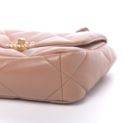 Chanel Lambskin Quilted Medium 19 Flap Brown 9 of 11