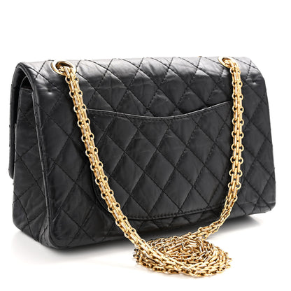 Chanel Aged Calfskin Quilted 2.55 Reissue 225 Flap Black 3 of 10