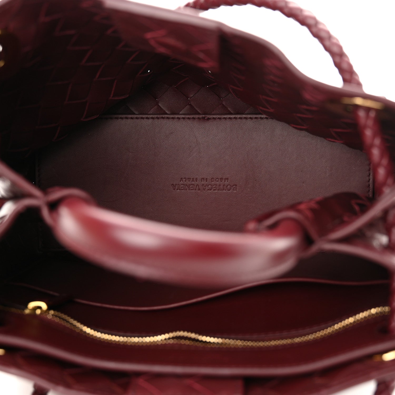 Bottega Veneta Nappa Intrecciato Small Andiamo Shoulder Bag Barolo 5 of 9