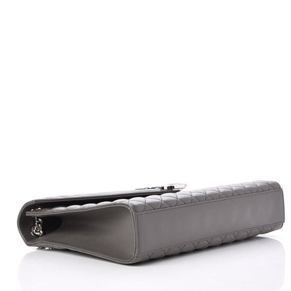 Saint Laurent Grain De Poudre Textured Mixed Matelasse Large Triquilt Monogram Satchel Earth 5 of 8