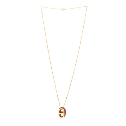 Hermes Swift O'Maillon Pendant Necklace Gold 3 of 7