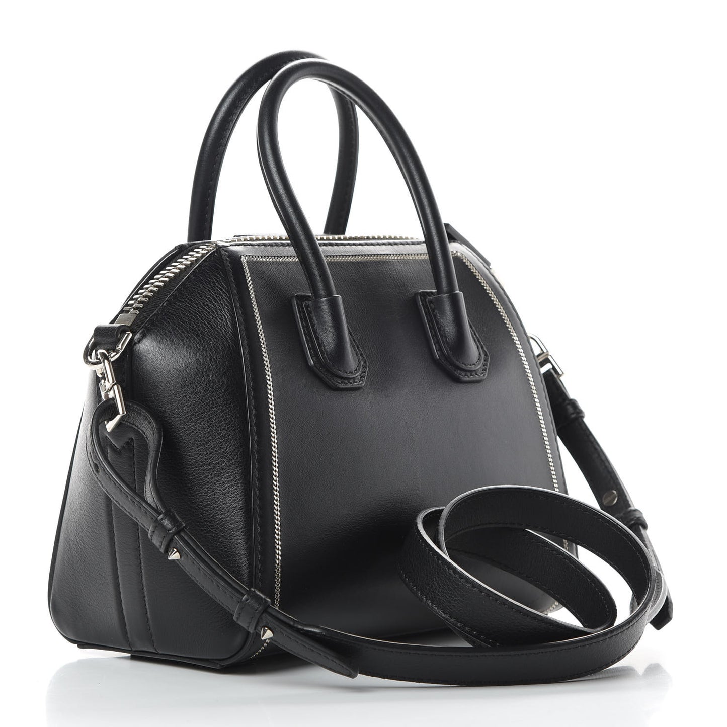 Calfskin Chain Detail Mini Antigona Black