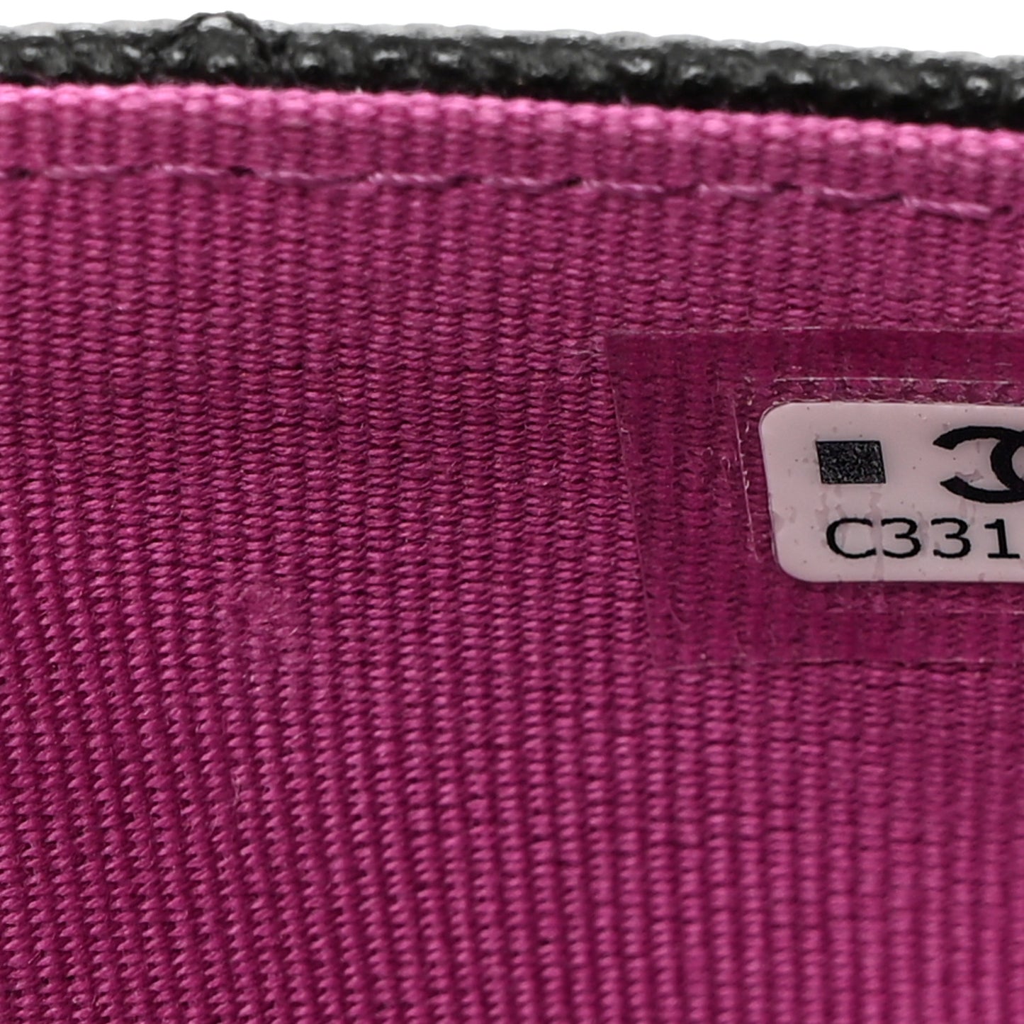 Caviar Quilted Textured CC Flap Wallet Black