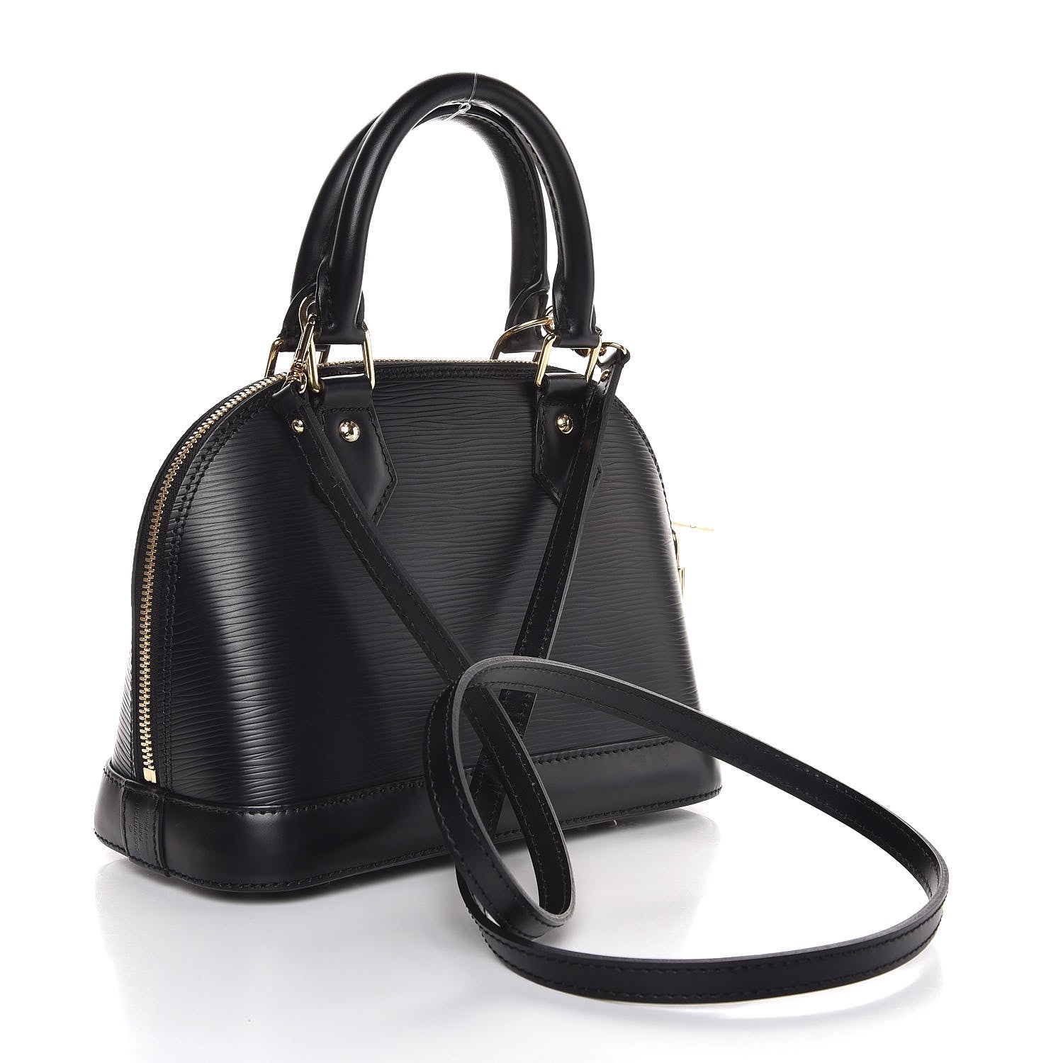 Louis Vuitton Epi Blooming Flowers Alma BB Black 4 of 10
