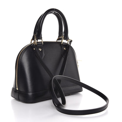 Louis Vuitton Epi Blooming Flowers Alma BB Black 4 of 10