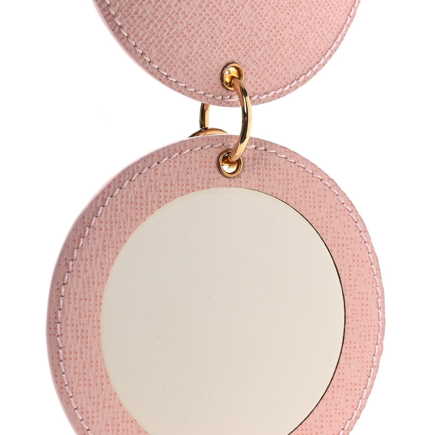 Monogram LV Mirror Bag Charm Key Holder Rose Ballerine