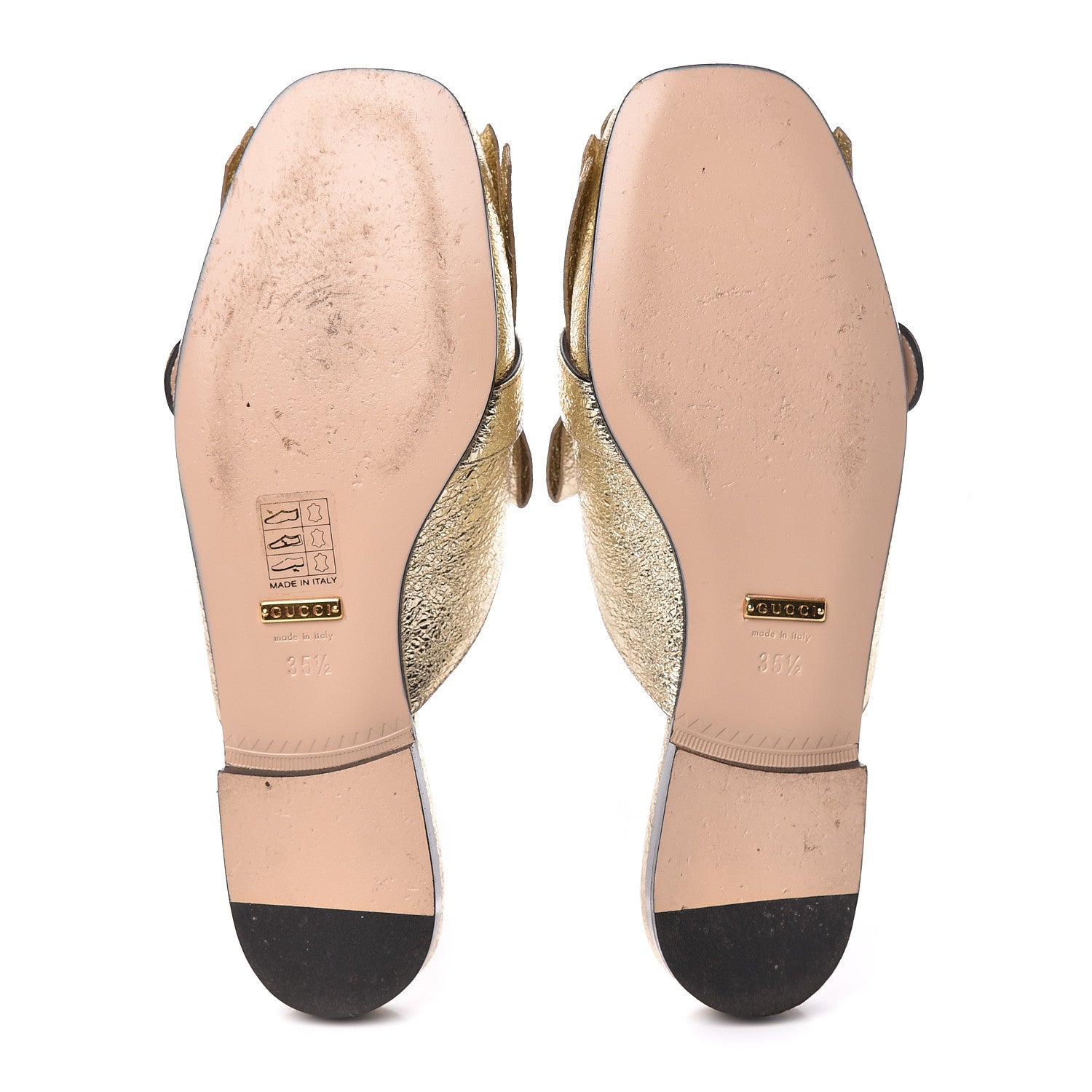 Gucci Galassia Womens GG Marmont Fringe Slippers 35.5 Platino 8 of 12