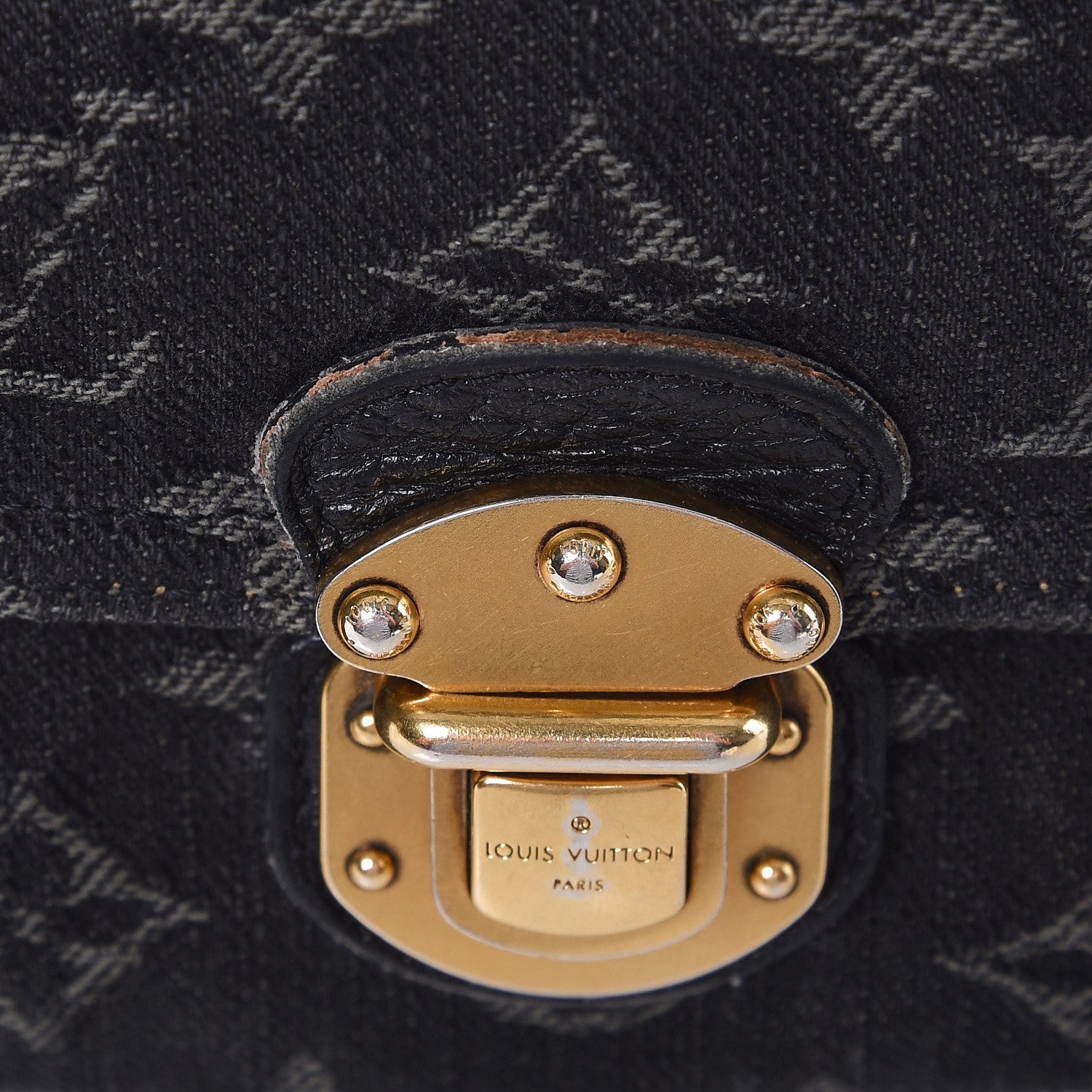 Louis Vuitton Denim Amelia Wallet Black 7 of 11